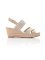 SEASONAL WEBBING MID WEDGE beige