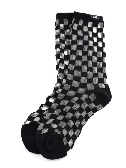 WM SHEER CHECK SOCK